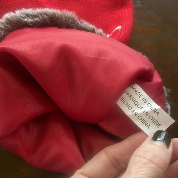 Holiday Sturdy Knit Merry Christmas Stocking W/ Soft Fuzzy Trim And Pom Poms - Picture 5 of 9